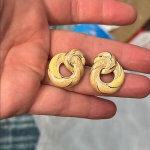 Yellow enamel Swirl Earrings - Women Jewelry